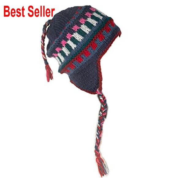 Warm Wool Hat Fleece Lined Hand Knit Ear Flaps Winter Beanie Classic Chic main image 5